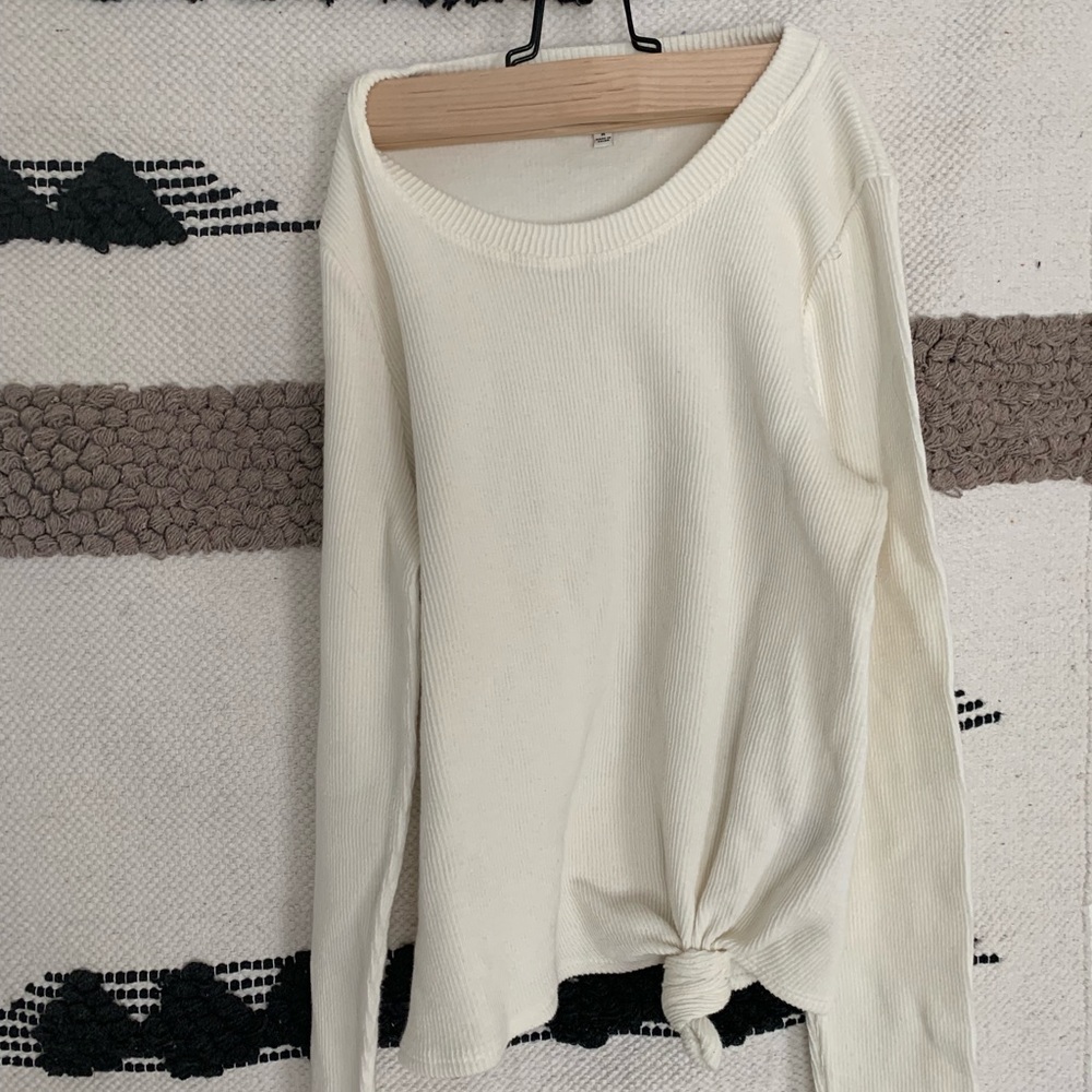 Madewell - long sleeve ribbed shirt